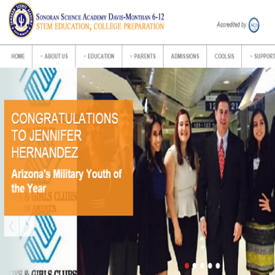 Sonoran Science Academy students with Governor Doug Ducey