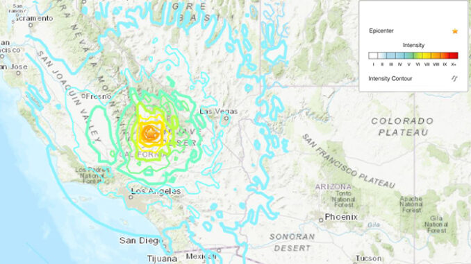 earthquake map