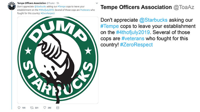 tempe police starbucks