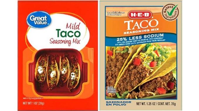 taco seasoning recall