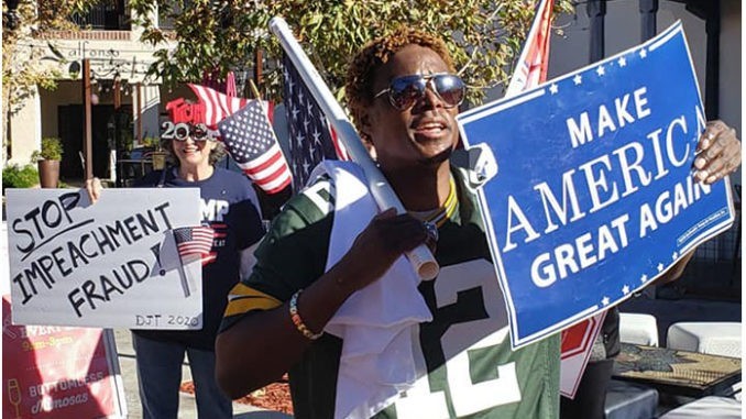 shuron harvey protests impeachment vote