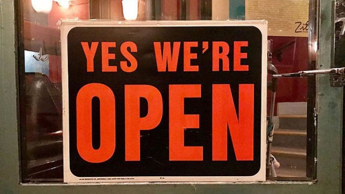 we're open